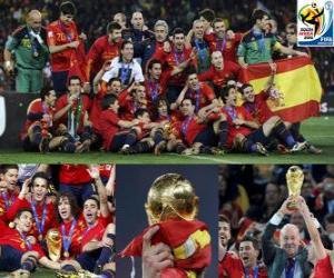 yapboz İspanya, Futbol Dünya Kupası 2010 Güney Afrika şampiyonu